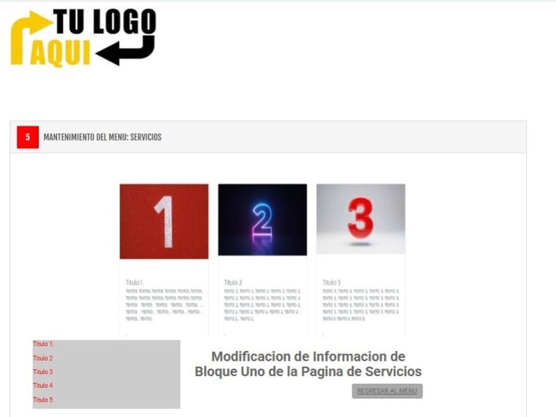 Pagina Web Administrable