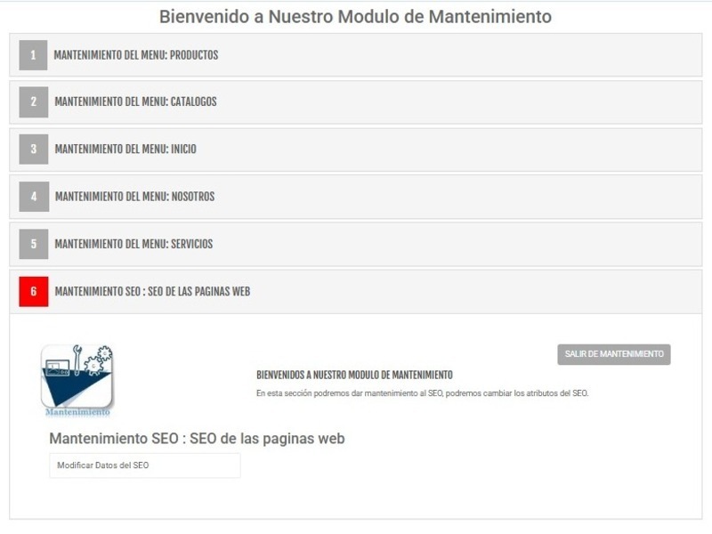Pagina Web Administrable